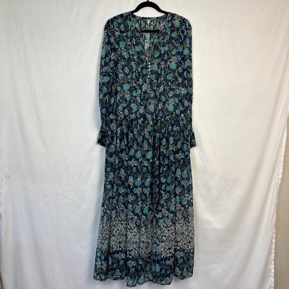 Free People Dresses & Skirts - Free People See It Through Maxi Dress Women's Small Twilight Combo Boho Festival